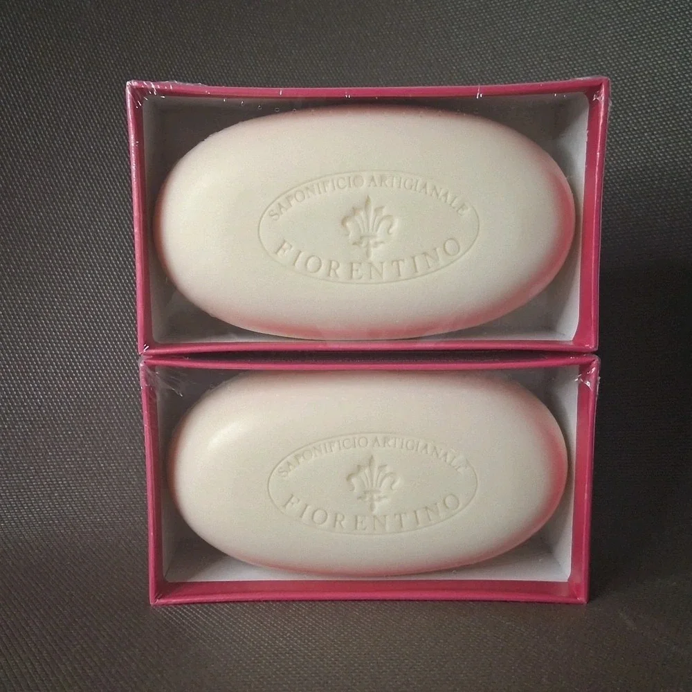 Saponificio Fiorentino Peony Bar Soap Handmade In Italy 2 x 10.5 oz Sealed